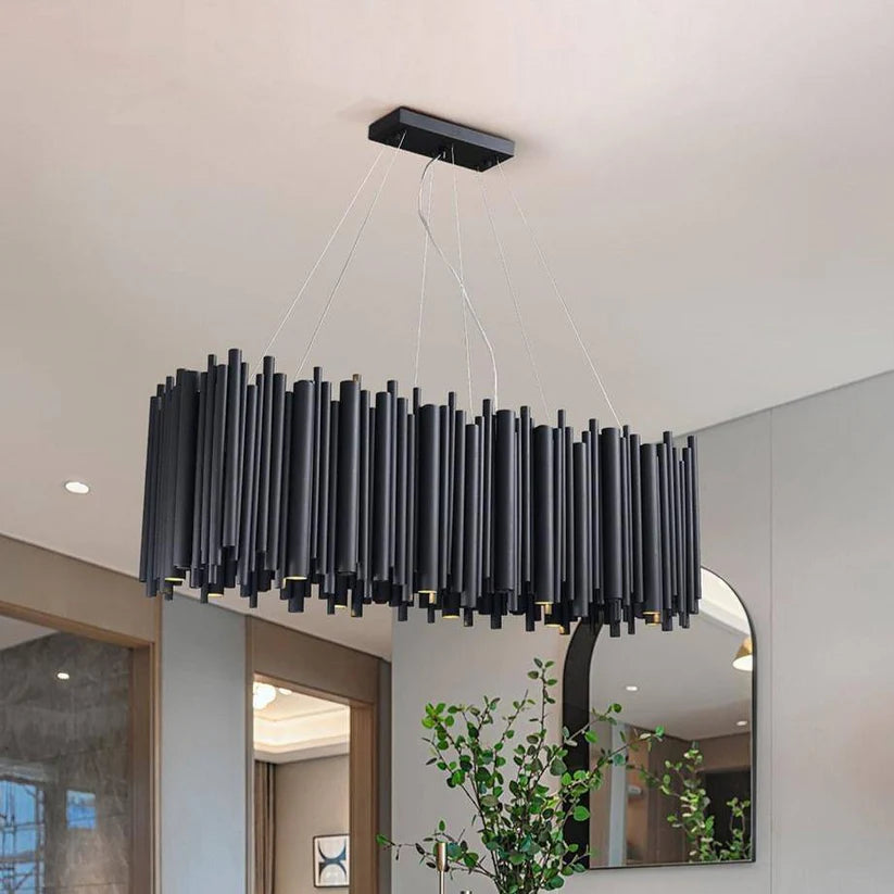 Black Rectangle Chandelier