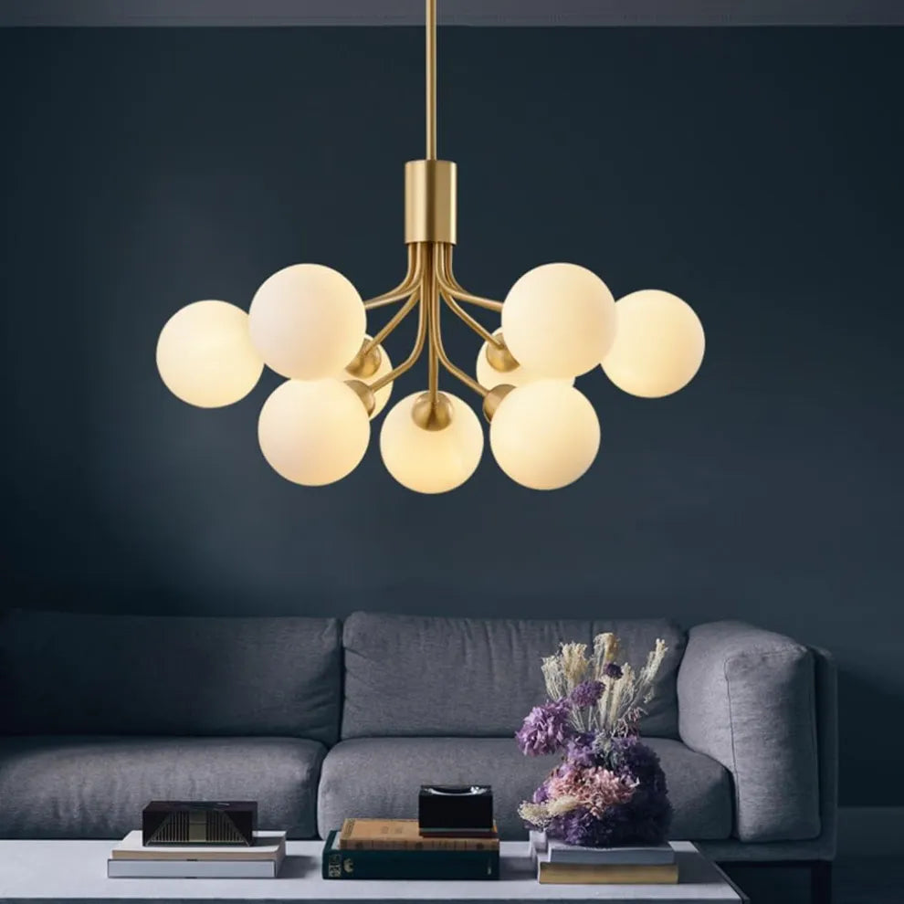 LED Chandelier Metal Living Room