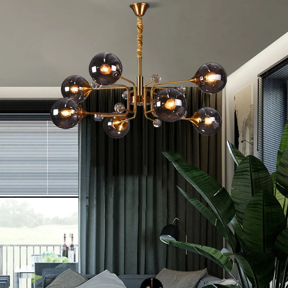 Modern Chandelier Metal Living Room