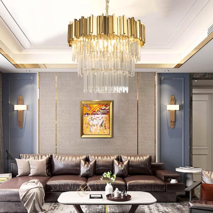 Enoch Three Tier Crystal Chandelier