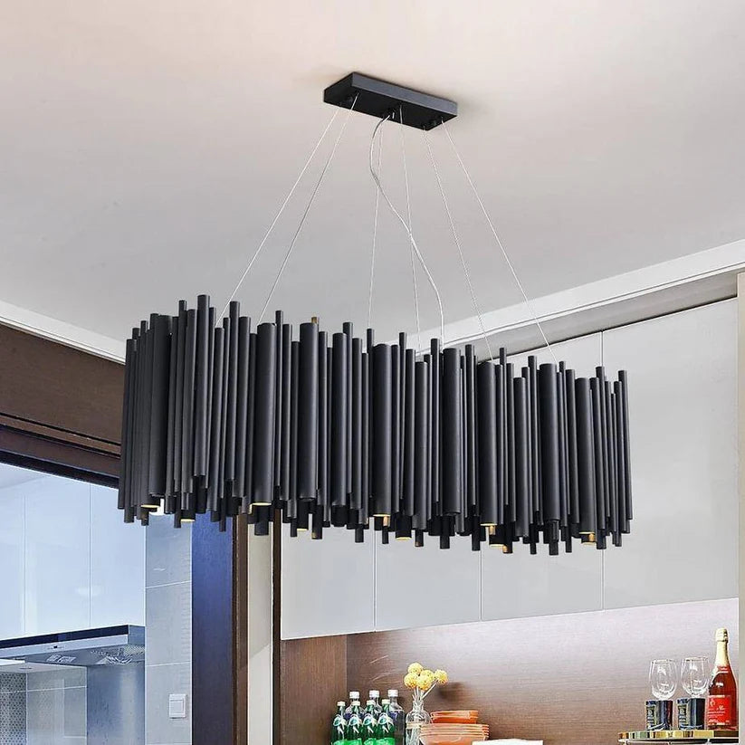 Black Rectangle Chandelier