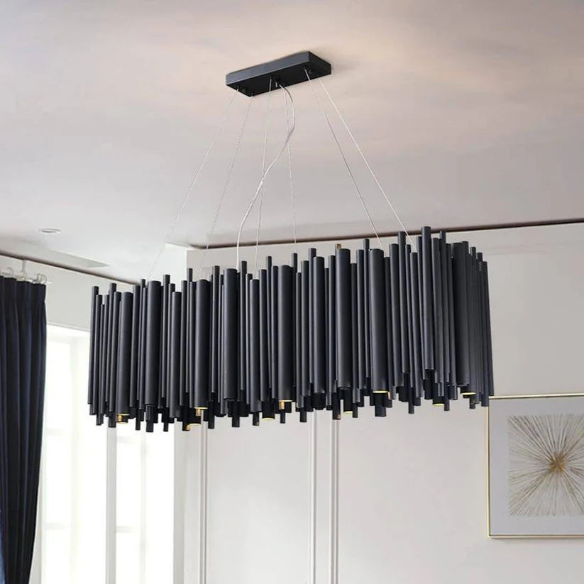 Black Rectangle Chandelier