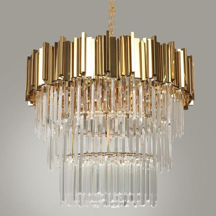 Enoch Three Tier Crystal Chandelier