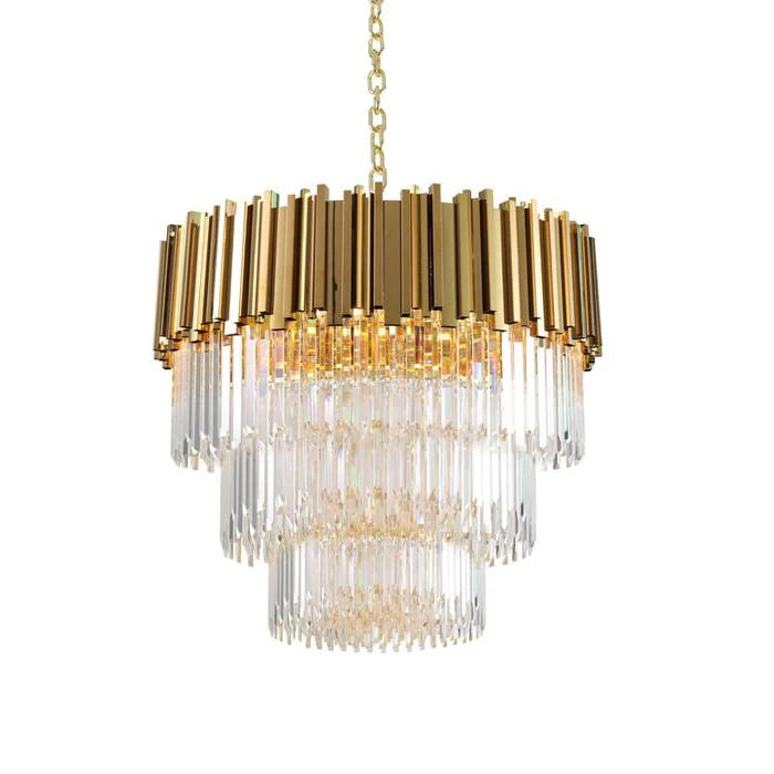Enoch Three Tier Crystal Chandelier