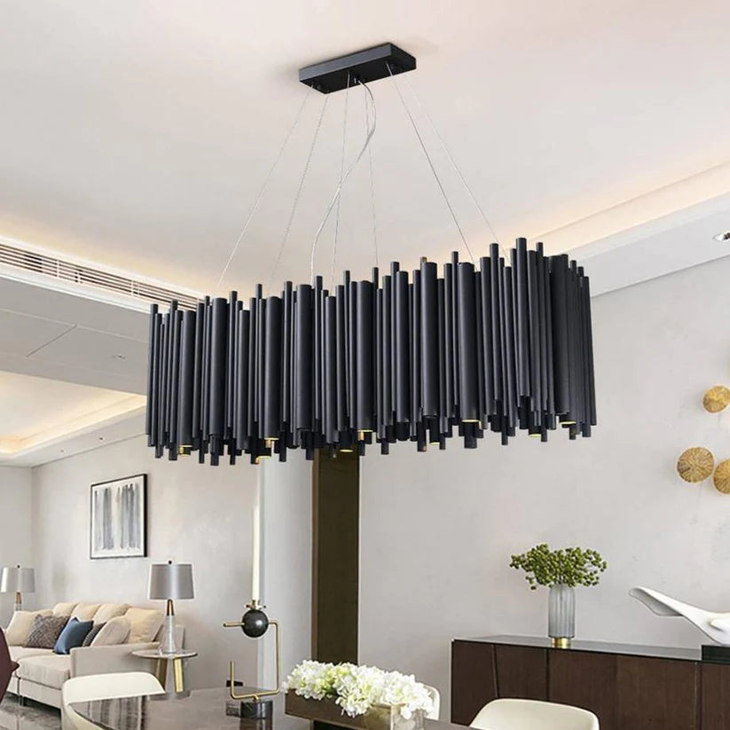 Black Rectangle Chandelier