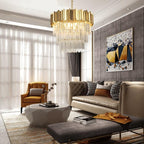 Enoch Three Tier Crystal Chandelier