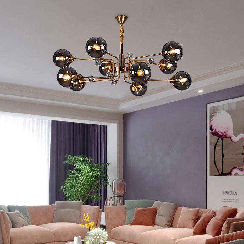 Modern Chandelier Metal Living Room