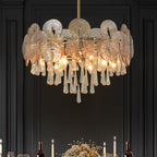 Glam 9-Light Crystal 5 Tiered Chandelier