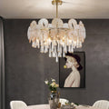 Glam 9-Light Crystal 5 Tiered Chandelier