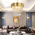 Enoch Three Tier Crystal Chandelier