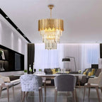Enoch Three Tier Crystal Chandelier
