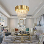 Enoch Three Tier Crystal Chandelier